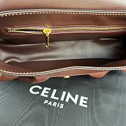 Celine Medium Polly Bag Red Wine 33x19x9cm - 2