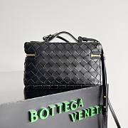 Bottega Veneta Vanity Case Crossbody Bag Black 22x12.5x5cm - 5