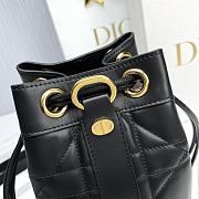 Dior Small Backpack Black Supple Maxicannage 15x25cm - 4