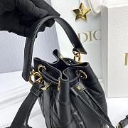 Dior Small Backpack Black Supple Maxicannage 15x25cm - 2