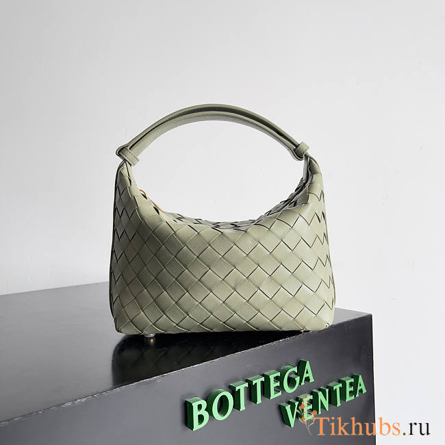 Bottega Veneta Mini Wallace Light Green 23x13x9.5cm - 1