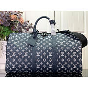 Louis Vuitton LV Keepall Bandoulière 50 Navy Blue 50x29x23cm - 1