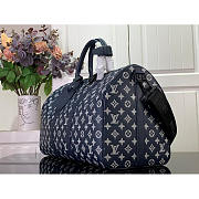 Louis Vuitton LV Keepall Bandoulière 50 Navy Blue 50x29x23cm - 4