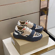 Burberry Ramsey Vintage Check Suede Leather Sneakers - 1