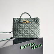 Bottega Veneta Small Andiamo Green Aloe 25x22x10.5cm - 1