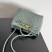 Bottega Veneta Small Andiamo Green Aloe 25x22x10.5cm - 3