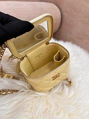 Chanel Vanity Box Yellow Bag 8.5x11x7cm - 6