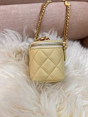 Chanel Vanity Box Yellow Bag 8.5x11x7cm - 5