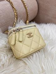 Chanel Vanity Box Yellow Bag 8.5x11x7cm - 4
