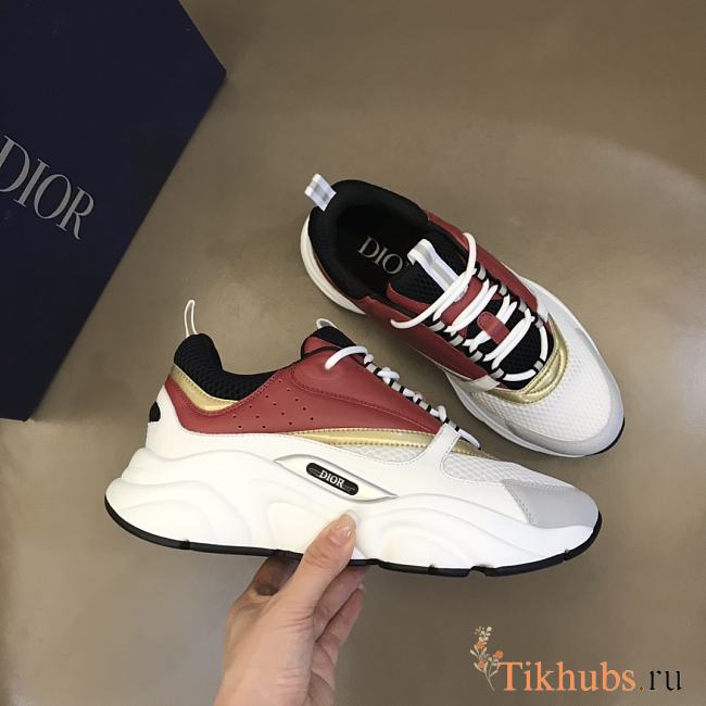 Dior B22 Sneaker White Burgundy - 1