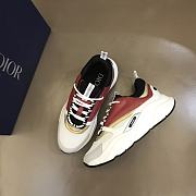 Dior B22 Sneaker White Burgundy - 4