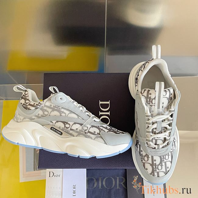 Dior B22 Sneaker Grey Oblique - 1