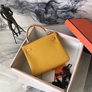 Hermes Kelly Bag 25 Yellow Togo Gold 25cm - 4