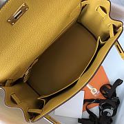 Hermes Kelly Bag 25 Yellow Togo Gold 25cm - 3