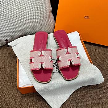 Hermes Oran Pink Slides