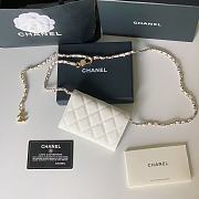 Chanel Wallet White Chain 11x7cm - 2