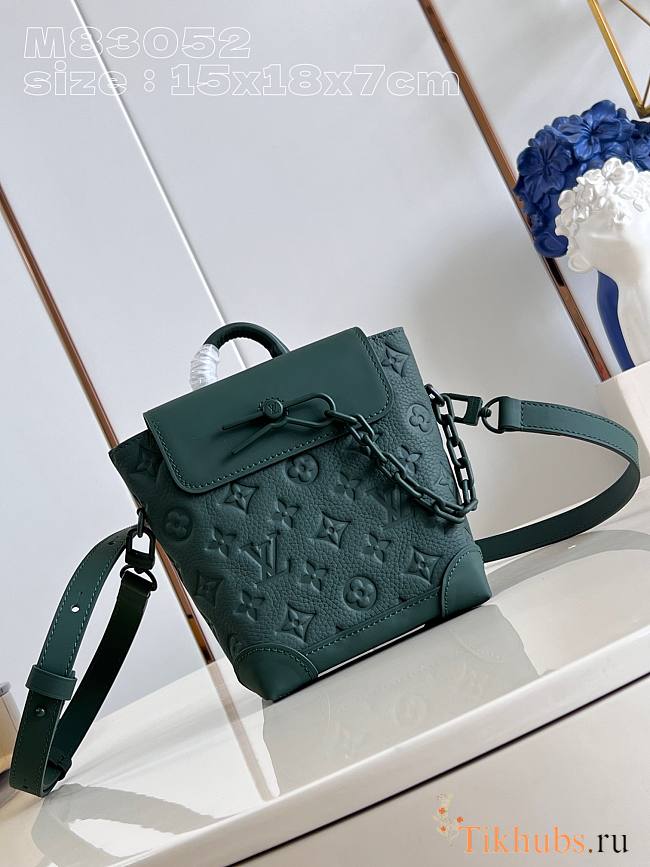 Louis Vuitton LV Nano Steamer Green 15 x 18 x 7 cm - 1