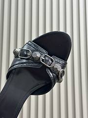 Balenciaga Women Cagole Sandals 50mm Black - 5