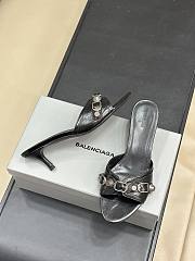 Balenciaga Women Cagole Sandals 50mm Black - 4