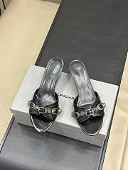 Balenciaga Women Cagole Sandals 50mm Black - 3