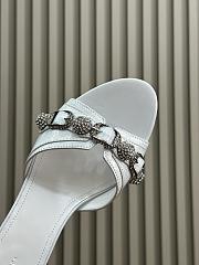 Balenciaga Women Cagole Sandals 50mm White - 3