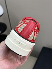 Valentino Garavani Iconograph Canva Red Sneakers - 2