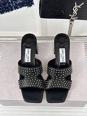 Jimmy Choo Ellison Black Mules Heel 6cm - 5