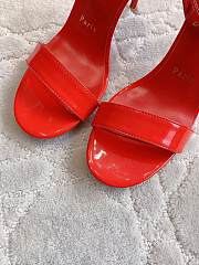 Christian Louboutin Spikaqueen Red Patent Heel 10cm - 5