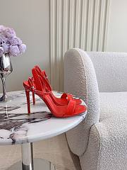 Christian Louboutin Spikaqueen Red Patent Heel 10cm - 4