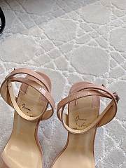 Christian Louboutin Spikaqueen Beige Patent Heel 10cm - 2