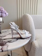 Christian Louboutin Spikaqueen White Patent Heel 10cm - 2