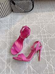 Christian Louboutin Spikaqueen Dark Pink Patent Heel 10cm - 1