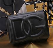 Dolce & Gabbana Black Small Leather Top Handle Bag 17.5x13.5x6.5cm - 6