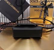 Dolce & Gabbana Black Small Leather Top Handle Bag 17.5x13.5x6.5cm - 4