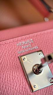 Hermes Kelly 25 Bag Pink Silver 25cm - 6