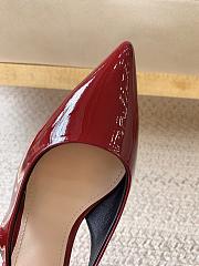 Gucci Signoria Slingback Pump Red Wine Patent Heel 4.5cm - 5