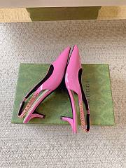 Gucci Signoria Slingback Pump Pink Patent Heel 4.5cm - 3