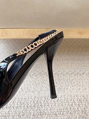 Gucci Signoria Slingback Pump Black Patent Heel 10.5cm - 5