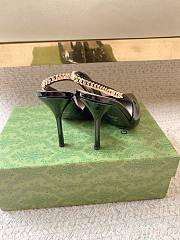 Gucci Signoria Slingback Pump Black Patent Heel 10.5cm - 3