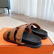 Hermes Chypre Sandal Black Brown - 5