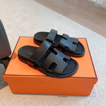 Hermes Chypre Sandal Black 02