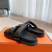 Hermes Chypre Sandal Black 02 - 5