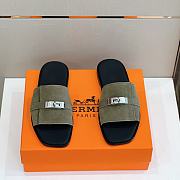 Hermes Gabriel Sandal Black Green - 3