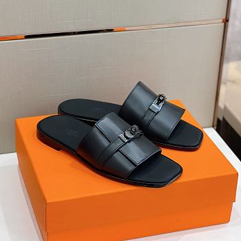 Hermes Gabriel Sandal Black