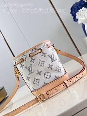 Louis Vuitton LV Nano Noé Multicolor White 13 x 16 x 10 cm - 3