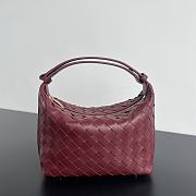 Bottega Veneta Mini Wallace Red Wine 23x13x9.5cm - 1