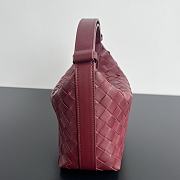 Bottega Veneta Mini Wallace Red Wine 23x13x9.5cm - 3