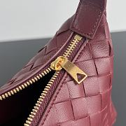 Bottega Veneta Mini Wallace Red Wine 23x13x9.5cm - 5