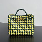 Bottega Veneta Small Andiamo Green Yellow 25x20x10cm - 1