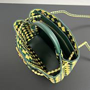 Bottega Veneta Small Andiamo Green Yellow 25x20x10cm - 6